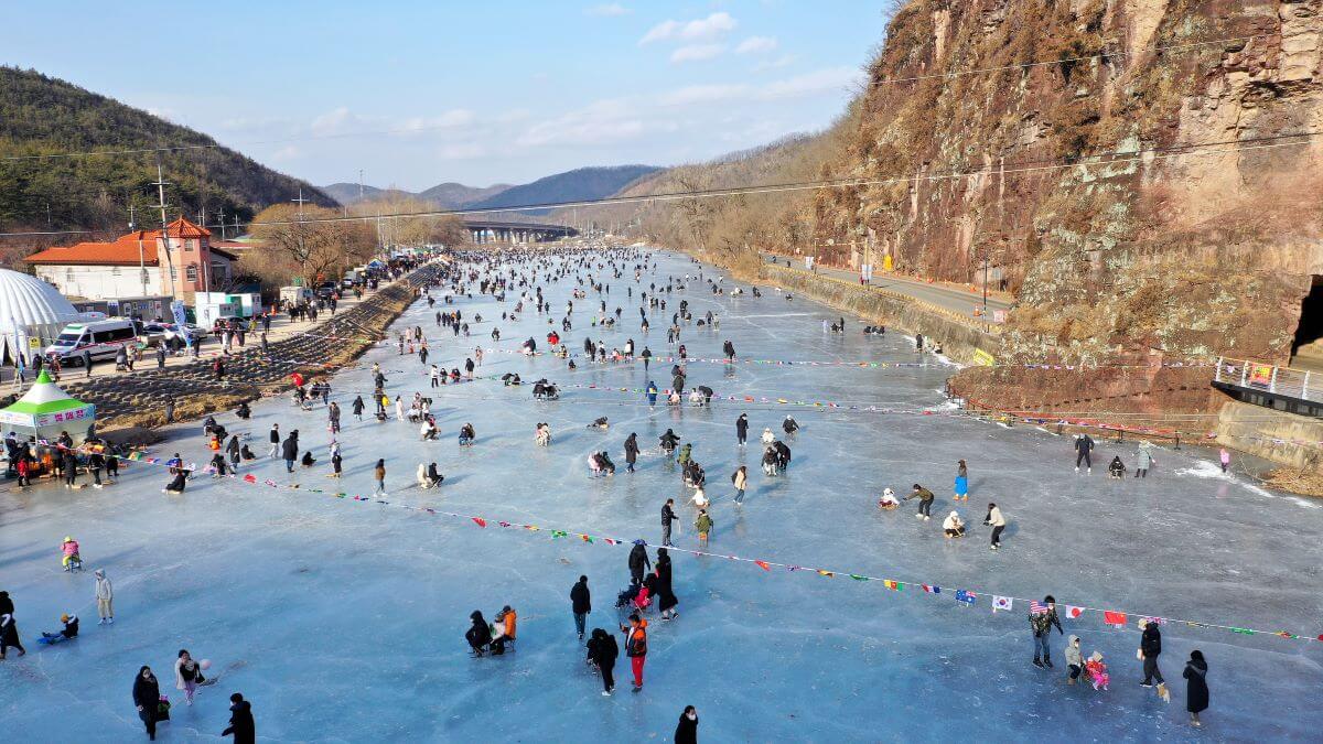 안동 암산얼음축제