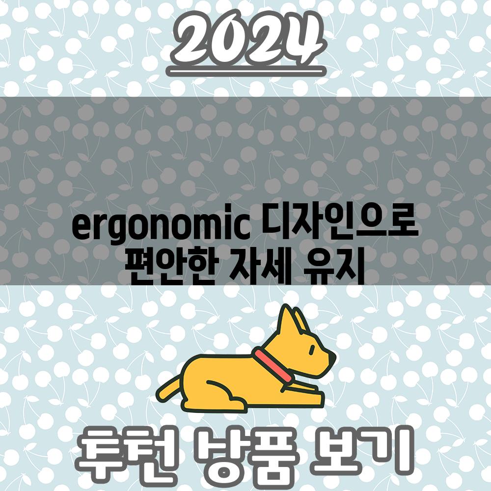 ergonomic 디자인으로 편안한 자세 유지