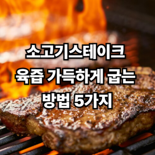 소고기스테이크, 육즙 가득하게 굽는 방법 5가지