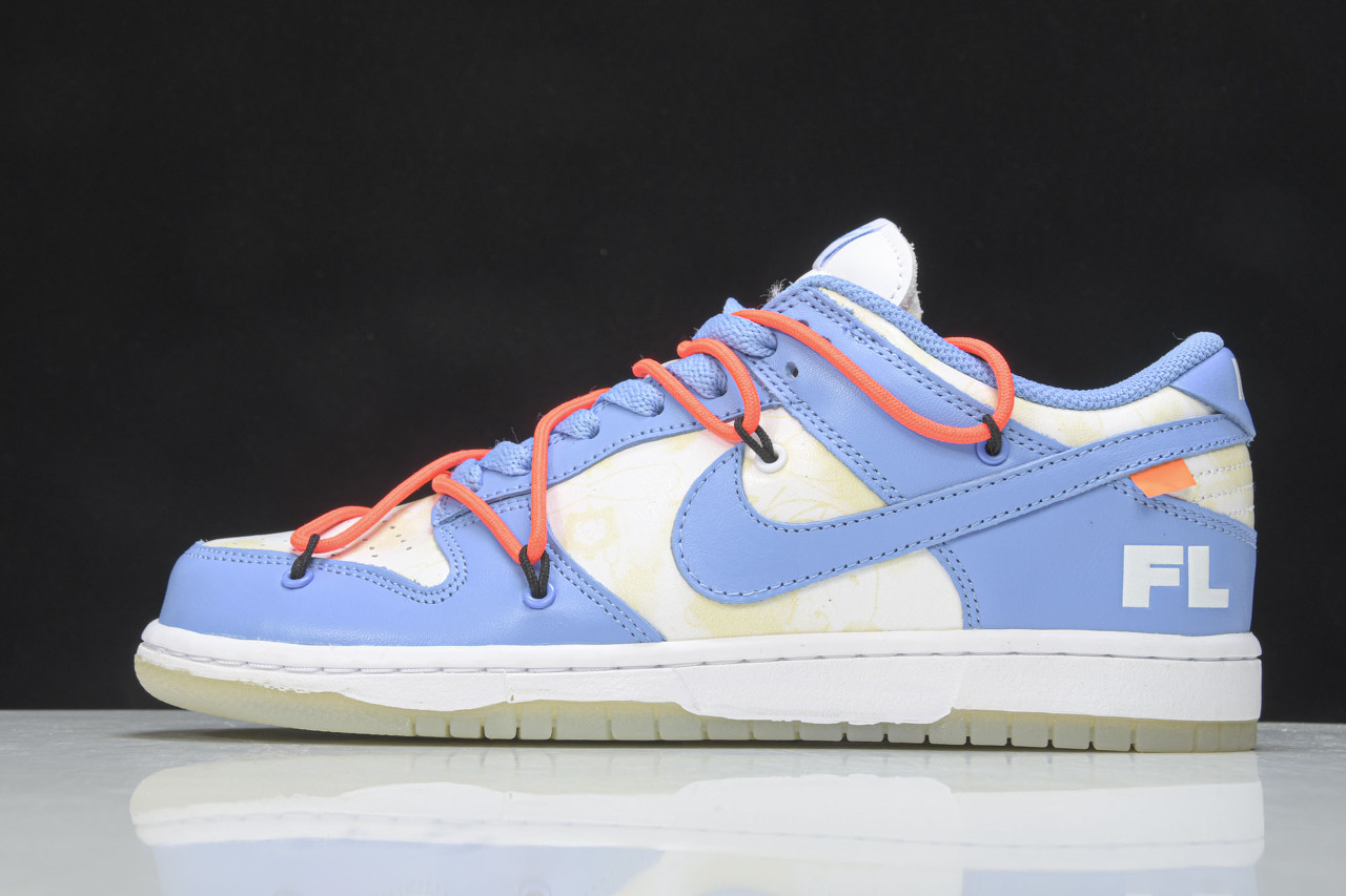  [NIKE x OFF WHITE x FUTURA] BC 나이키 X 오프화이트 X 퓨추라 SB 덩크 로우 UNC 라이트 블루 DD0856-403