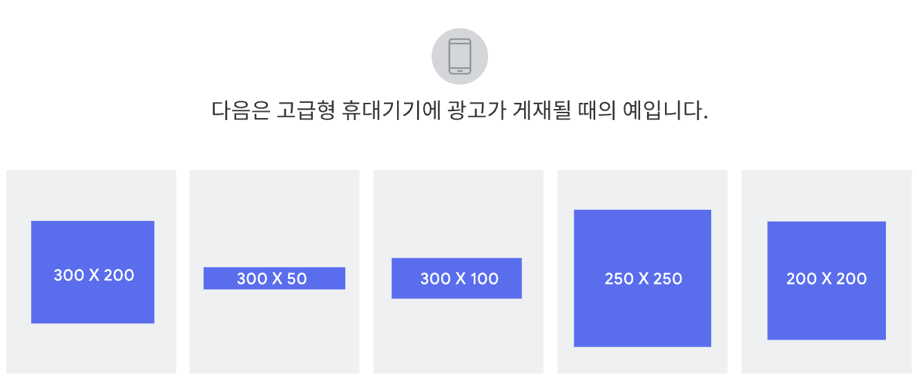 정사각형 썸네일 크기 예시