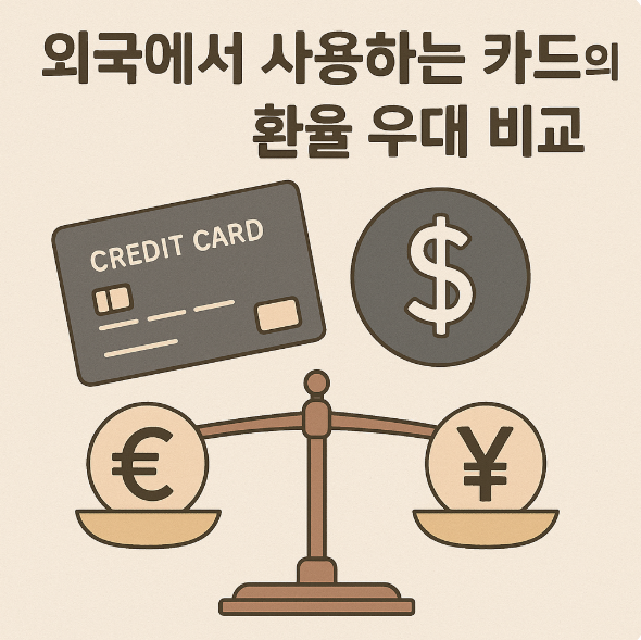 외국에서 사용하는 카드의 환율 우대 비교