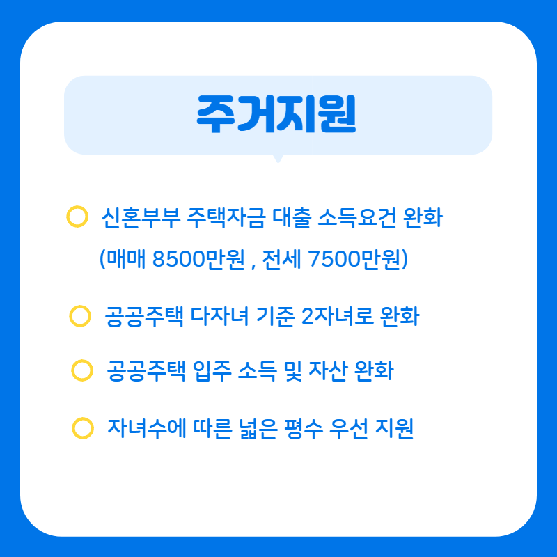 저출산 대책 지원 표 1