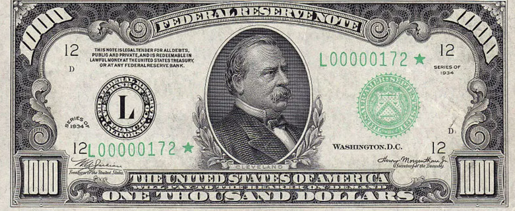 1000달러-지폐