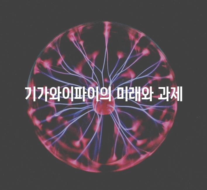 기가와이파이의 미래와 과제