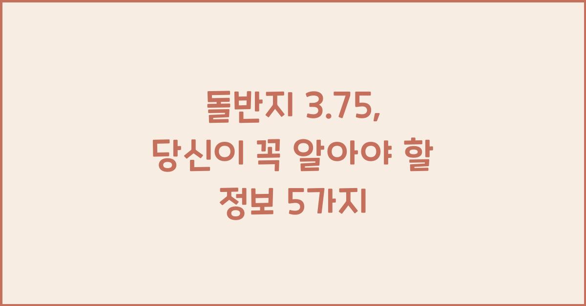 돌반지 3.75