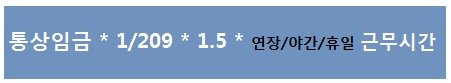 feat. 연장 야간 휴일 수당) 시간 외 근무 수당 계산법 ( 2