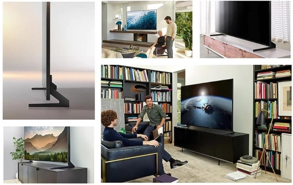  스탠드형TV/  프리미엄 75인치 QLED 8K 스탠드형 벽걸이형 텔레비전