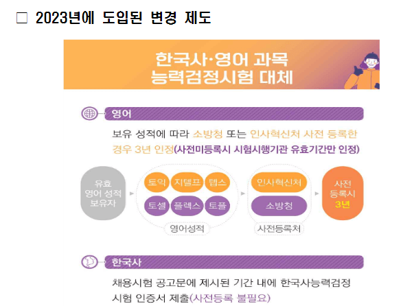 2023 소방공무원 시험 변경사항