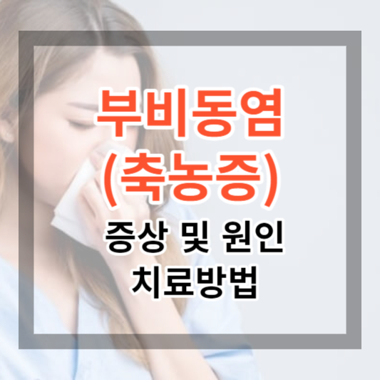  축농증 이라 불리는 부비동염 증상 및 원인, 치료방법 총정리