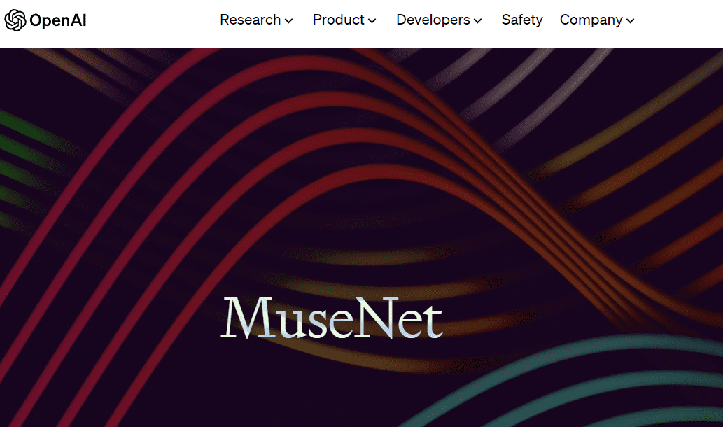 openAI_Musenet_mainpage