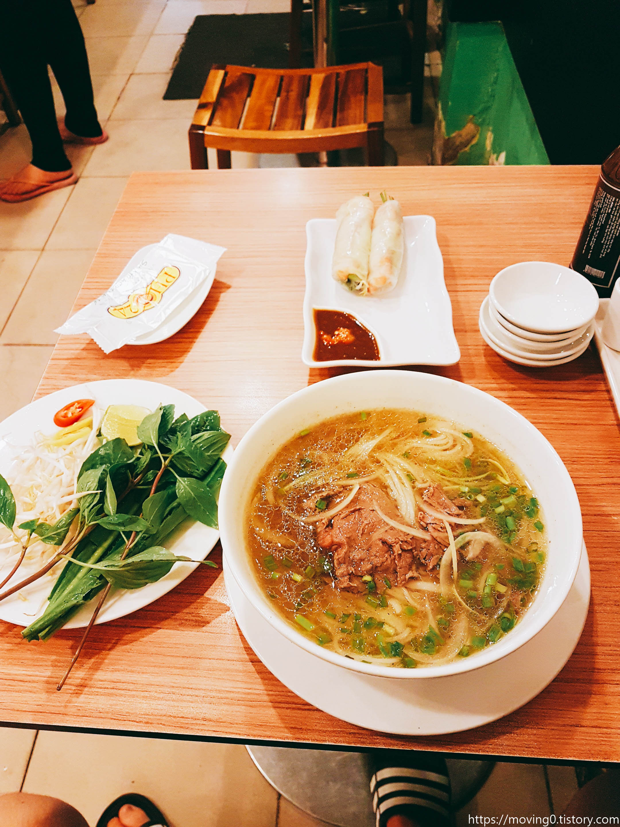 월남쌈, 칼국수