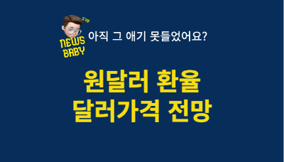  달러 가격 원 달러 환율 전망 4대은행 달러 비축 시작