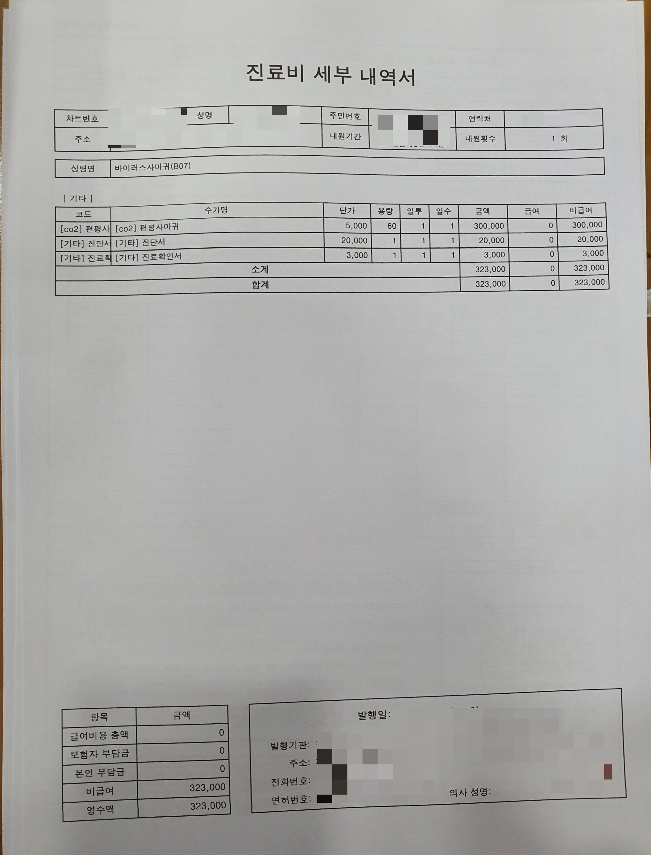 편평사마귀 실비보험 받는 방법