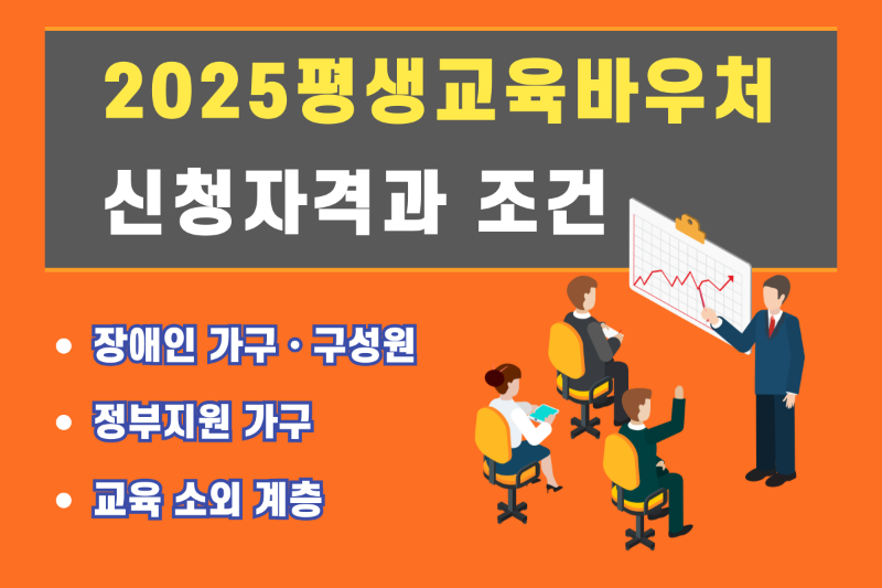 2025 평생교육바우처 신청자격 및 조건 안내