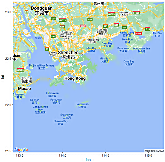 홍콩 로드맵 지도