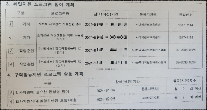 취업활동계획 수립(IAP수립)