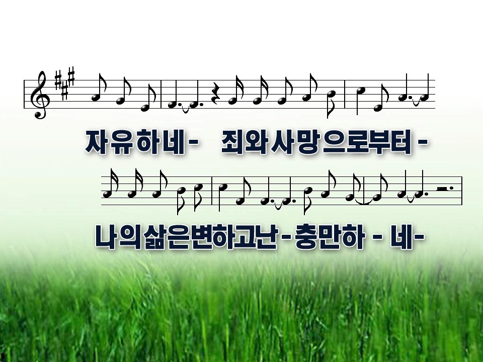 은혜로다 PPT