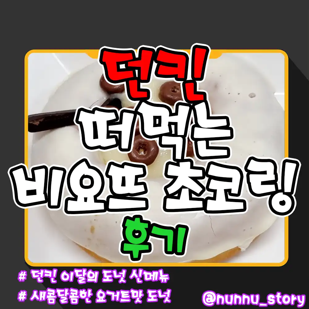던킨 떠먹는 비요뜨 초코링 후기