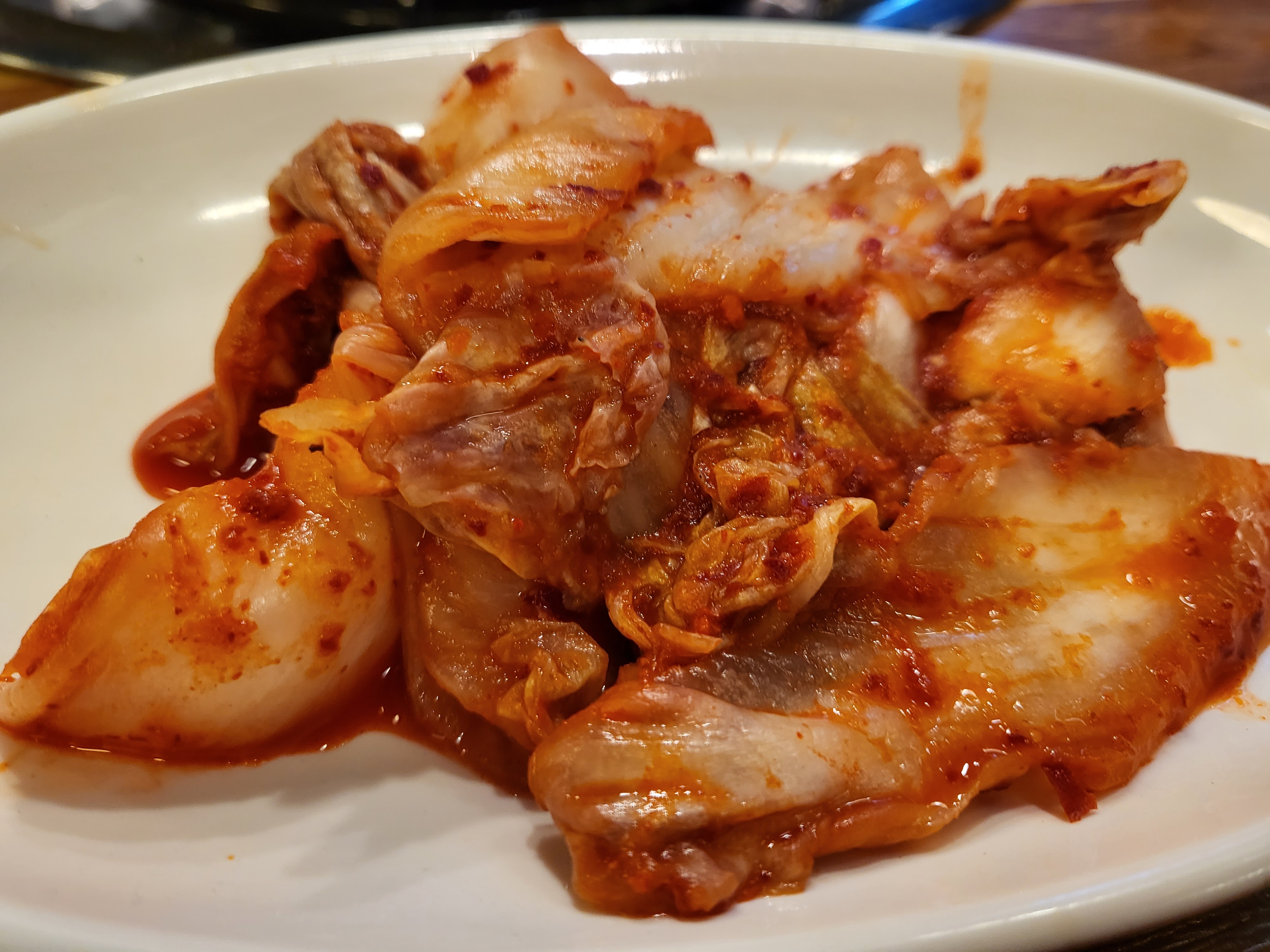 김치 확대샷