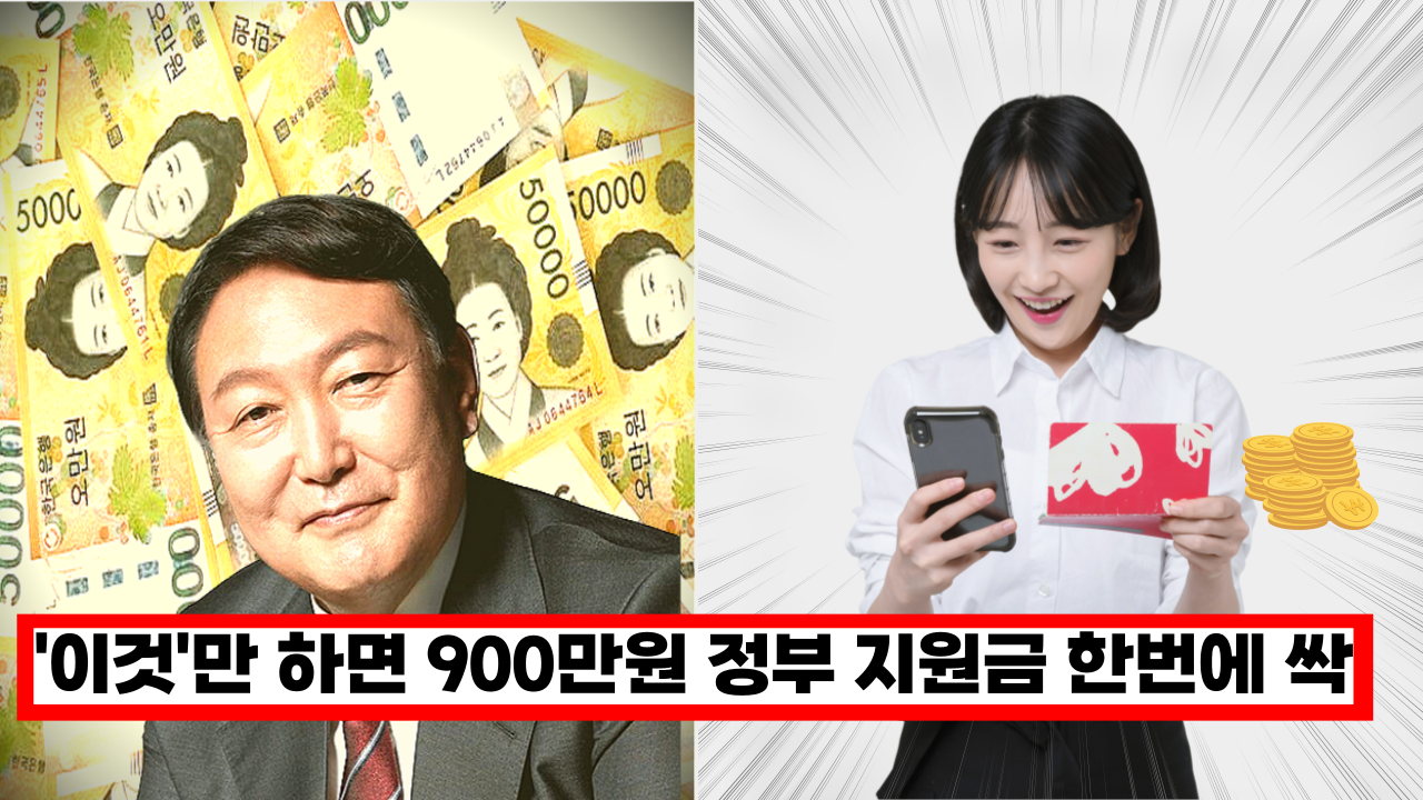  '이것'만 해놓으면 최대 900만원 정부 지원금 한번에 싹~ 다 확인 신청 할수 있어요.