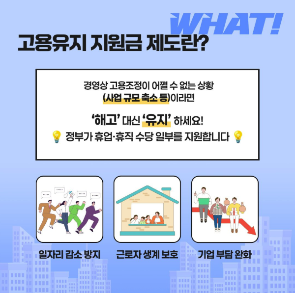 고용유지 지원금 신청서류 제출하기