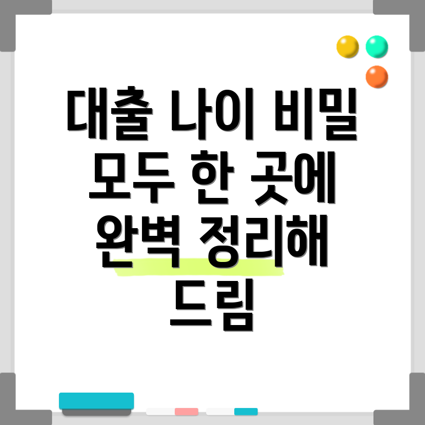 대출 나이