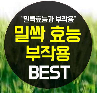  밀싹 효능과 부작용을 알아보자