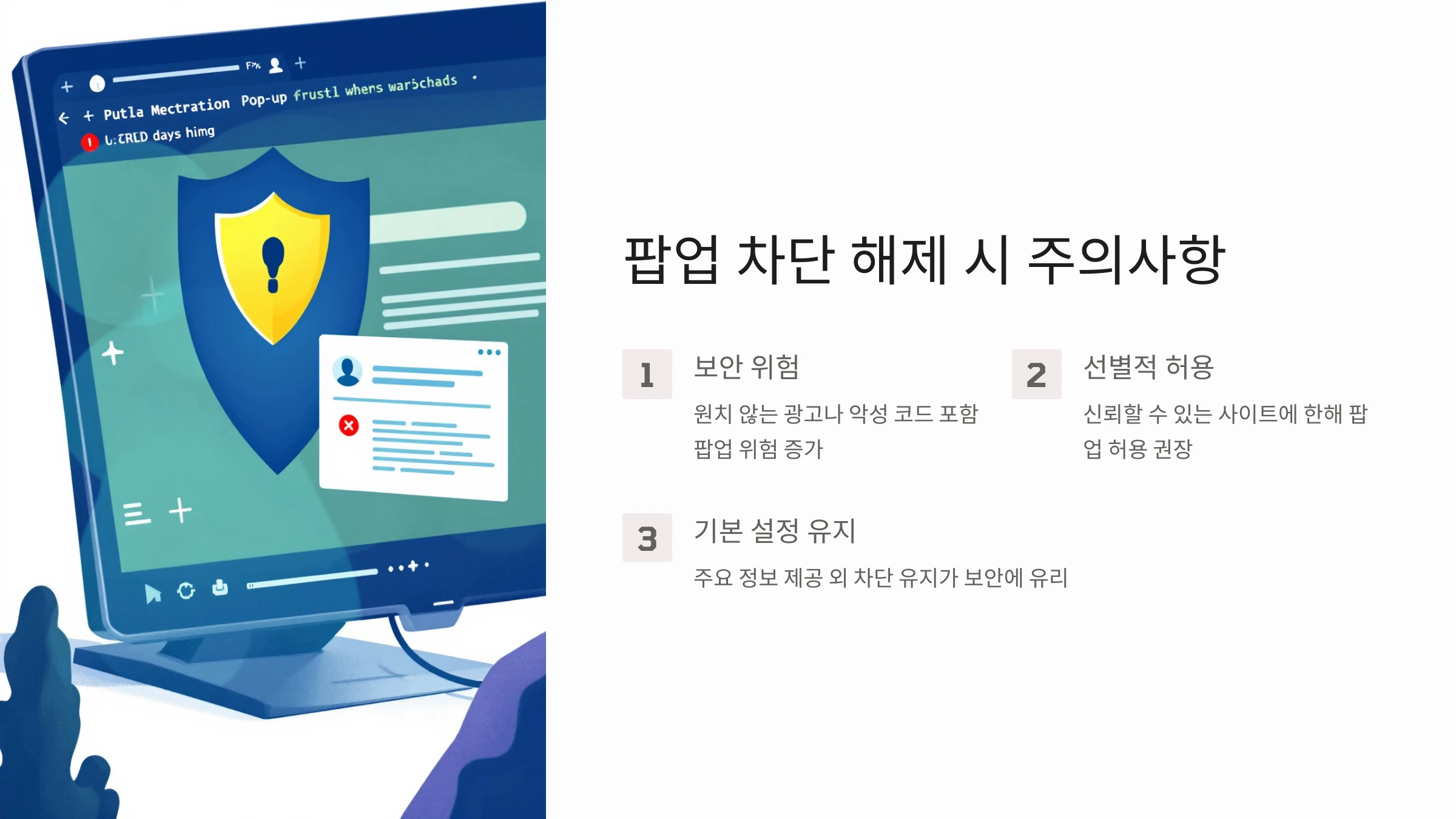 팝업 차단 해제 방법