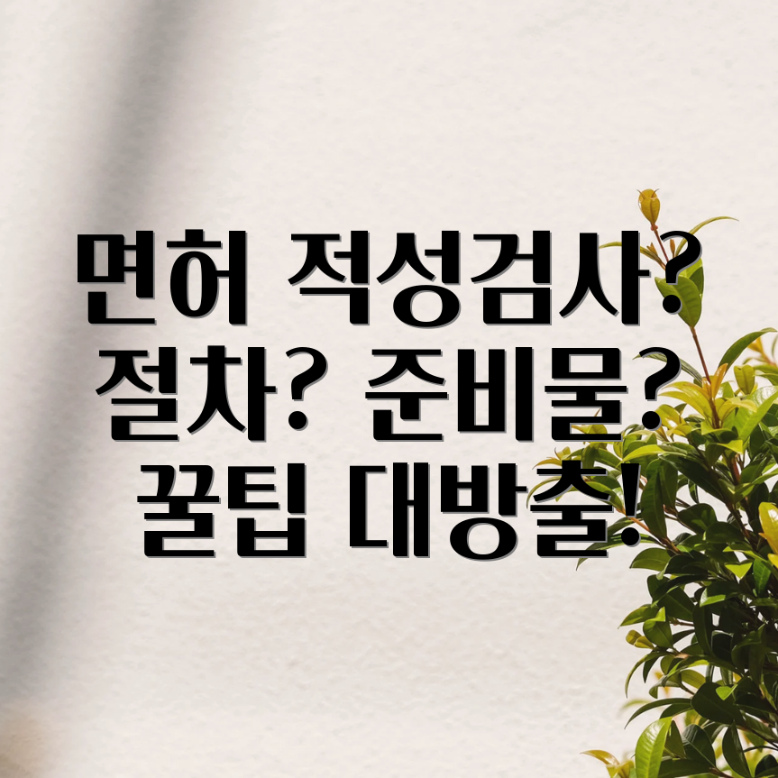 운전면허 적성검사