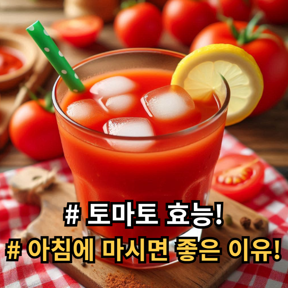 토마토 주스의 놀라운 효능, 알고 계신가요?(아침에 토마토주스를 마셔야 하는 이유!)