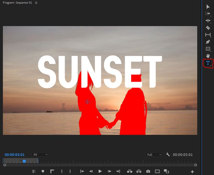 프리미어프로 텍스트 작성한 사진