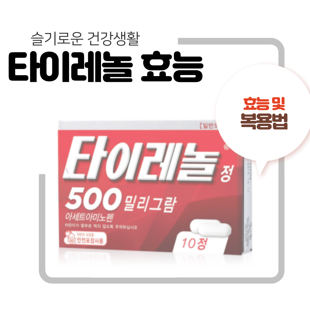  타이레놀 효능 및 복용법