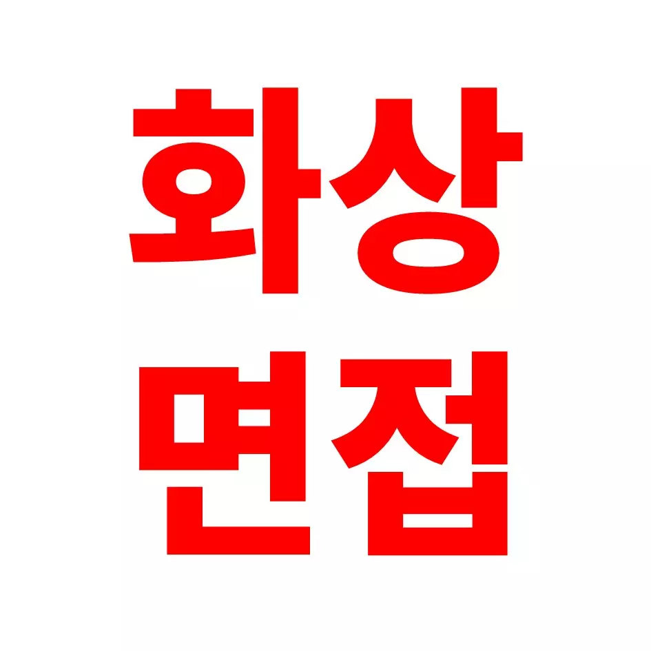  화상면접 준비 노하우, 팁