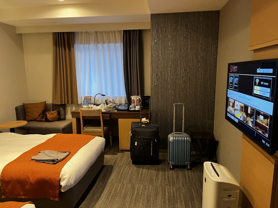 다른 일본 호텔보다는 방 평수가 넓은 편이다.