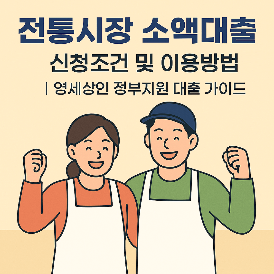 전통시장 소액대출 신청조건 및 이용방법 총정리