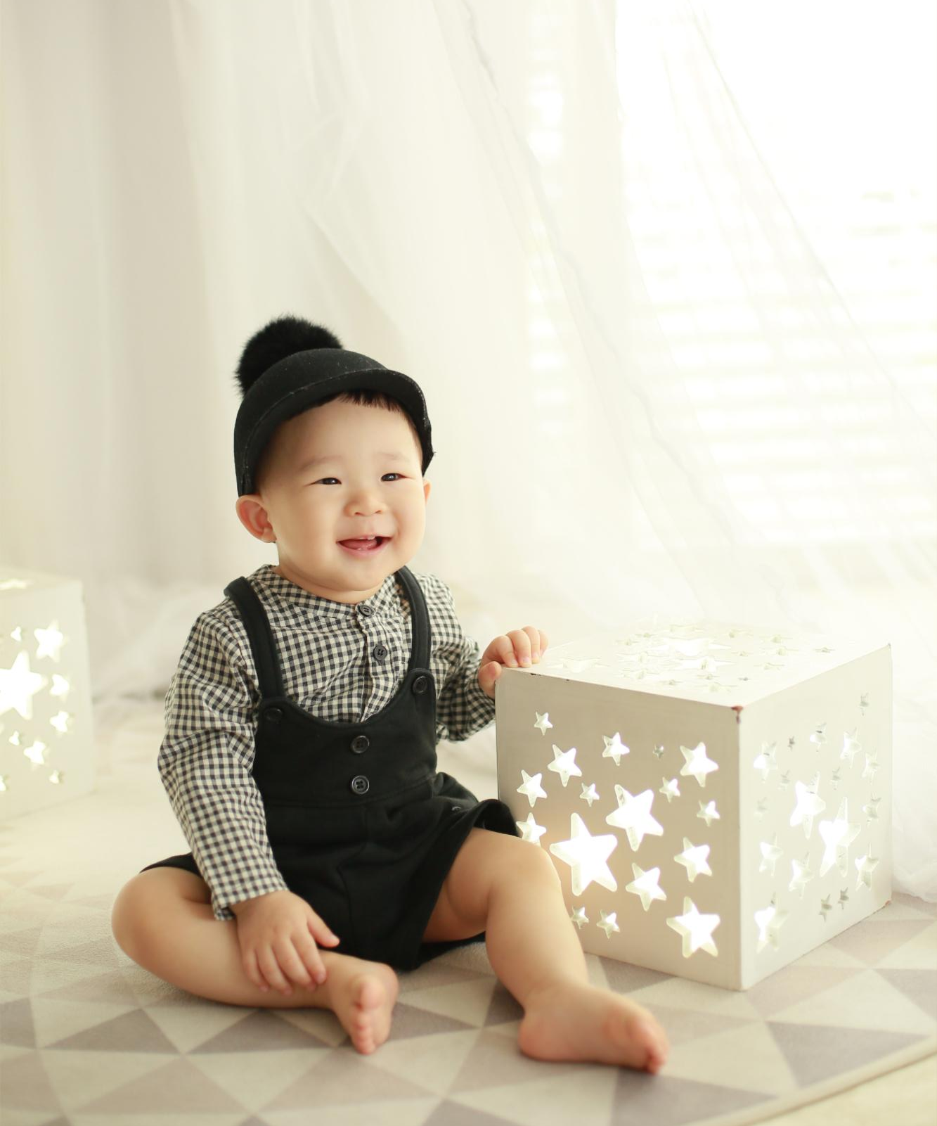  귀염둥이 돌사진 돌아기 사진 촬영은 베이비 파스텔