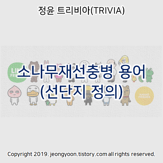  소나무재선충병 용어 (선단지 정의)
