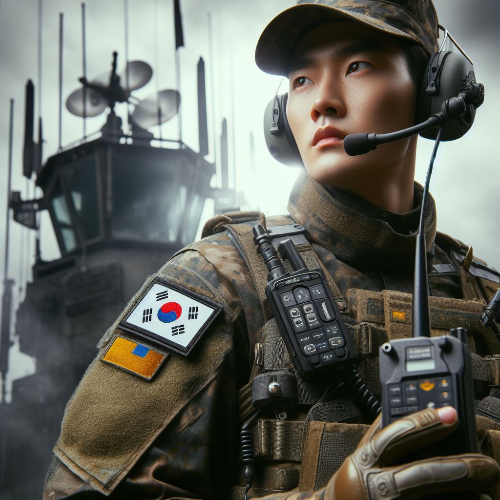 대한민국 육군의 통신병 그림이다.