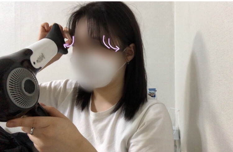 앞머리 스타일링 앞머리 롤 하나로 6