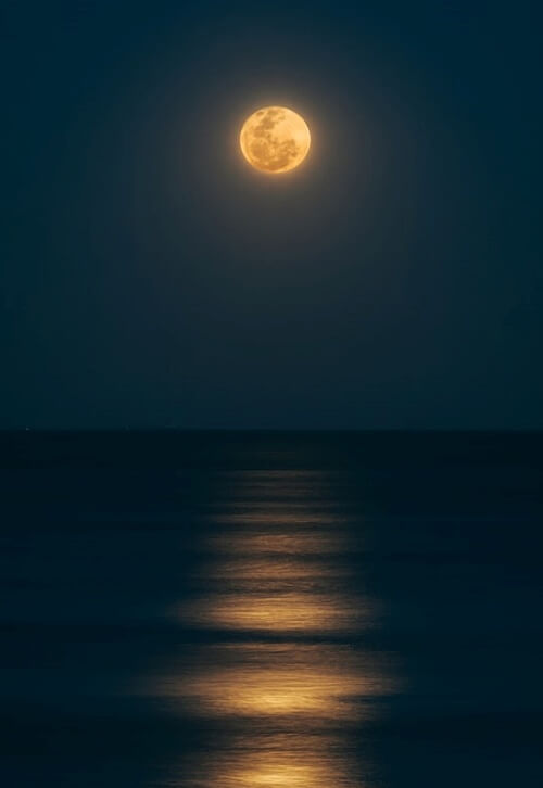 달 별 둥근 초승달 달무리 달빛 3