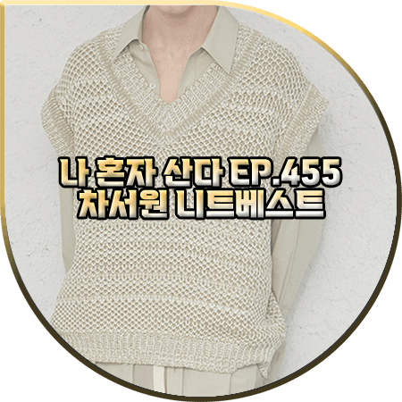  나 혼자 산다 455회 차서원 니트조끼 :: 세터 그린 메쉬 니트 베스트 : 차서원 패션