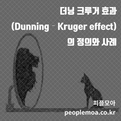  더닝 크루거 효과(Dunning–Kruger effect)의 정의와 사례