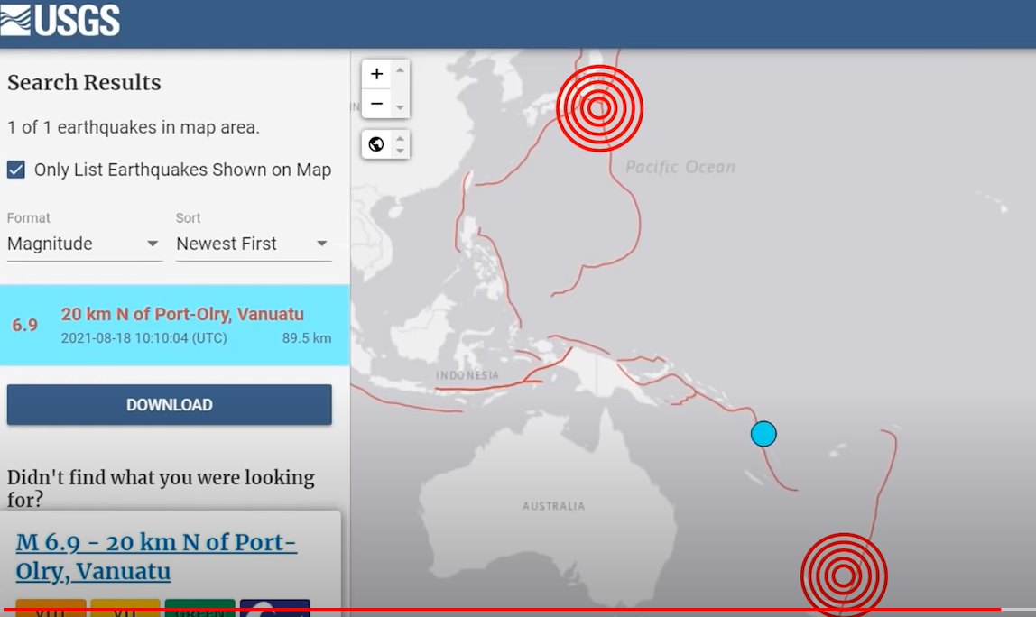 바누아투-발생된-지진정보-USGS