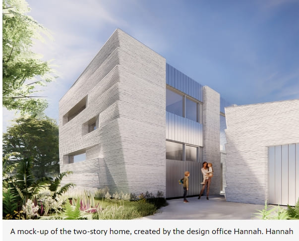 수준 향상된 미국 최초 3D 프린팅 2층 개인주택 VIDEO: 3D-printed homes level up with a 2-story house in Houston