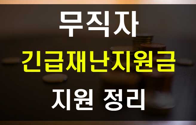  무직자 긴급재난지원금 백수 코로나 생계비 지원 정리
