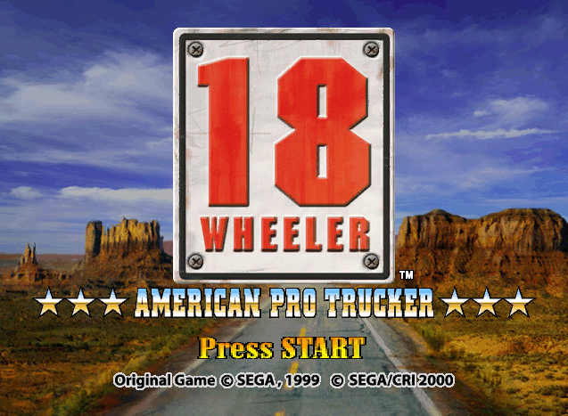  세가 (SEGA) - 18 휠러 아메리칸 프로 트럭커 18 Wheeler American Pro Trucker USA (게임큐브 - GC - iso 다운로드)