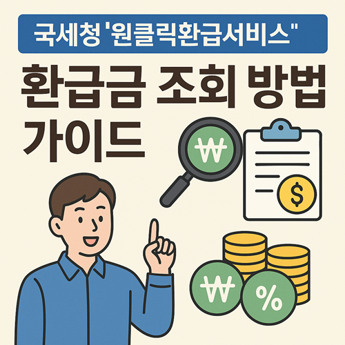 국세청원클릭환급서비스 환급금 조회 방법 가이드 썸네일
