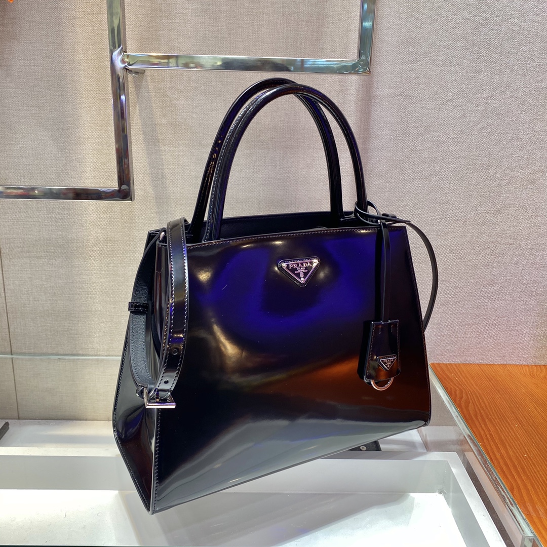  [PRADA] 프라다 브러시드 가죽 핸드백 1BA321_ZO6_F0002_V_OOO