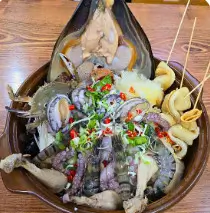해신 닭칼국수 대왕암 돌미역 칼국수